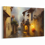Moody Urban Street Photography Art - Serene Cityscape Canvas