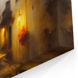 Moody Urban Street Photography Art - Serene Cityscape Canvas