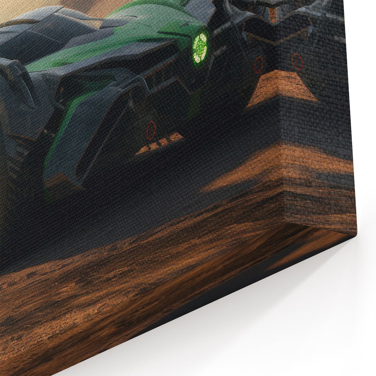 Futuristic Sports Car Wall Art - Dynamic Racing Canvas Print