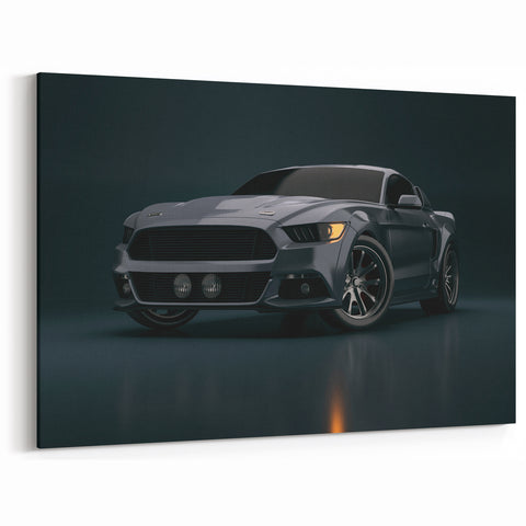 Modern Muscle Car Wall Art - Sleek Racing Car Canvas Print