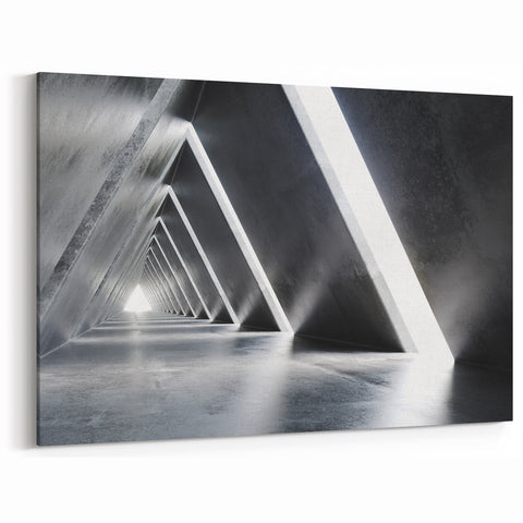 Abstract Tunnel Wall Art | Urban Architecture Canvas & Prints