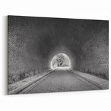 Vintage Brick Tunnel Wall Art | Urban Architecture Canvas & Prints