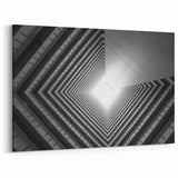 Geometric Tunnel Wall Art | Urban Architecture Canvas & Prints