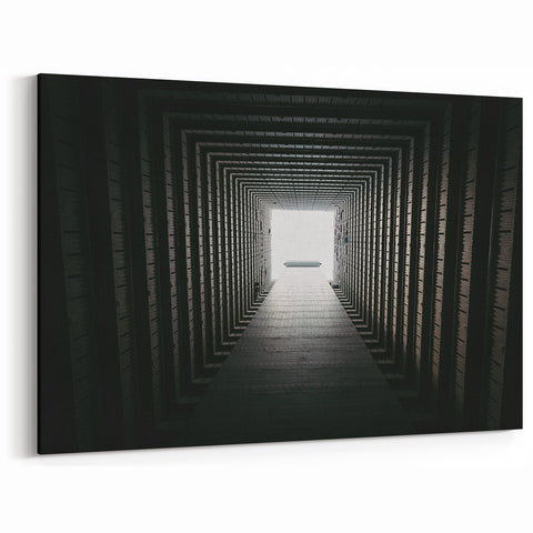 Symmetric Tunnel Perspective Art | Urban Architecture Canvas Prints