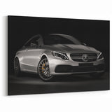 Luxury Silver Mercedes-Benz Wall Art - Elegant Sports Car Canvas Print