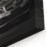 Luxury Silver Mercedes-Benz Wall Art - Elegant Sports Car Canvas Print