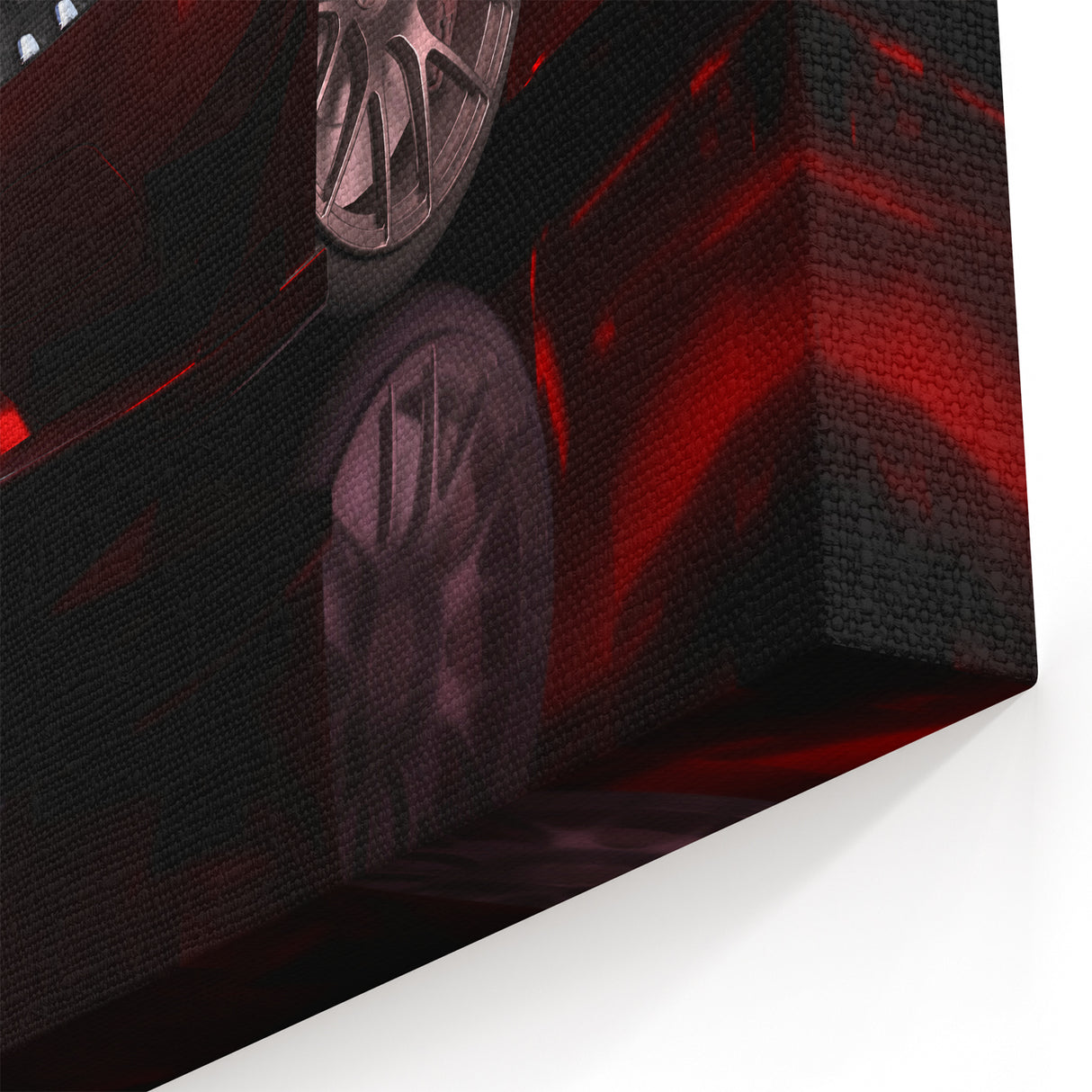 Fiery Red Sports Car Wall Art - Stunning Luxury Supercar Canvas Print