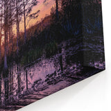 Tranquil Marsh Sunset Wall Art - Serene Swamp Landscape Canvas Print