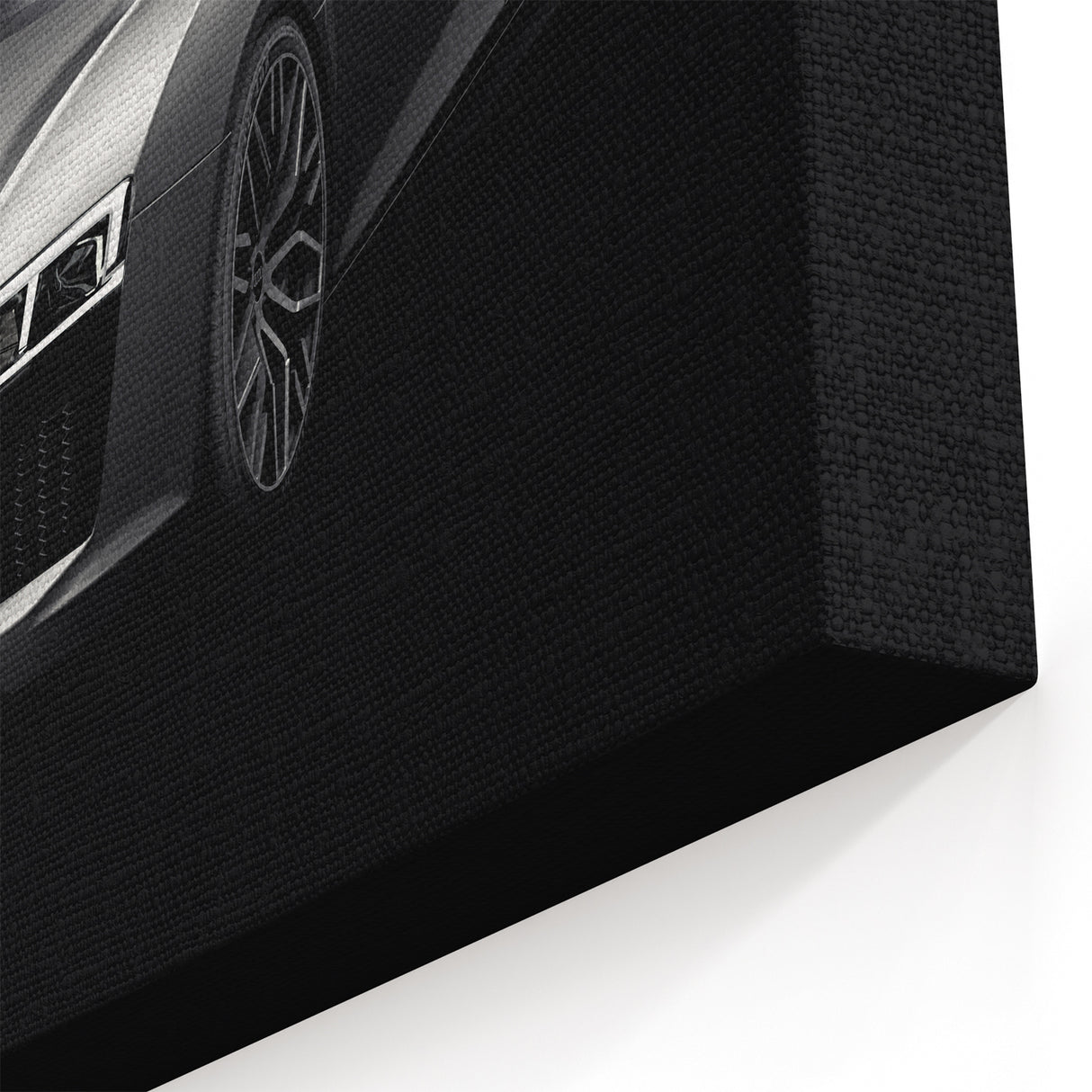 Sleek Silver Audi R8 Sports Car Wall Art - Exotic Supercar Canvas Print