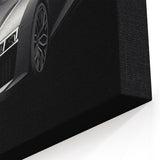 Sleek Silver Audi R8 Sports Car Wall Art - Exotic Supercar Canvas Print