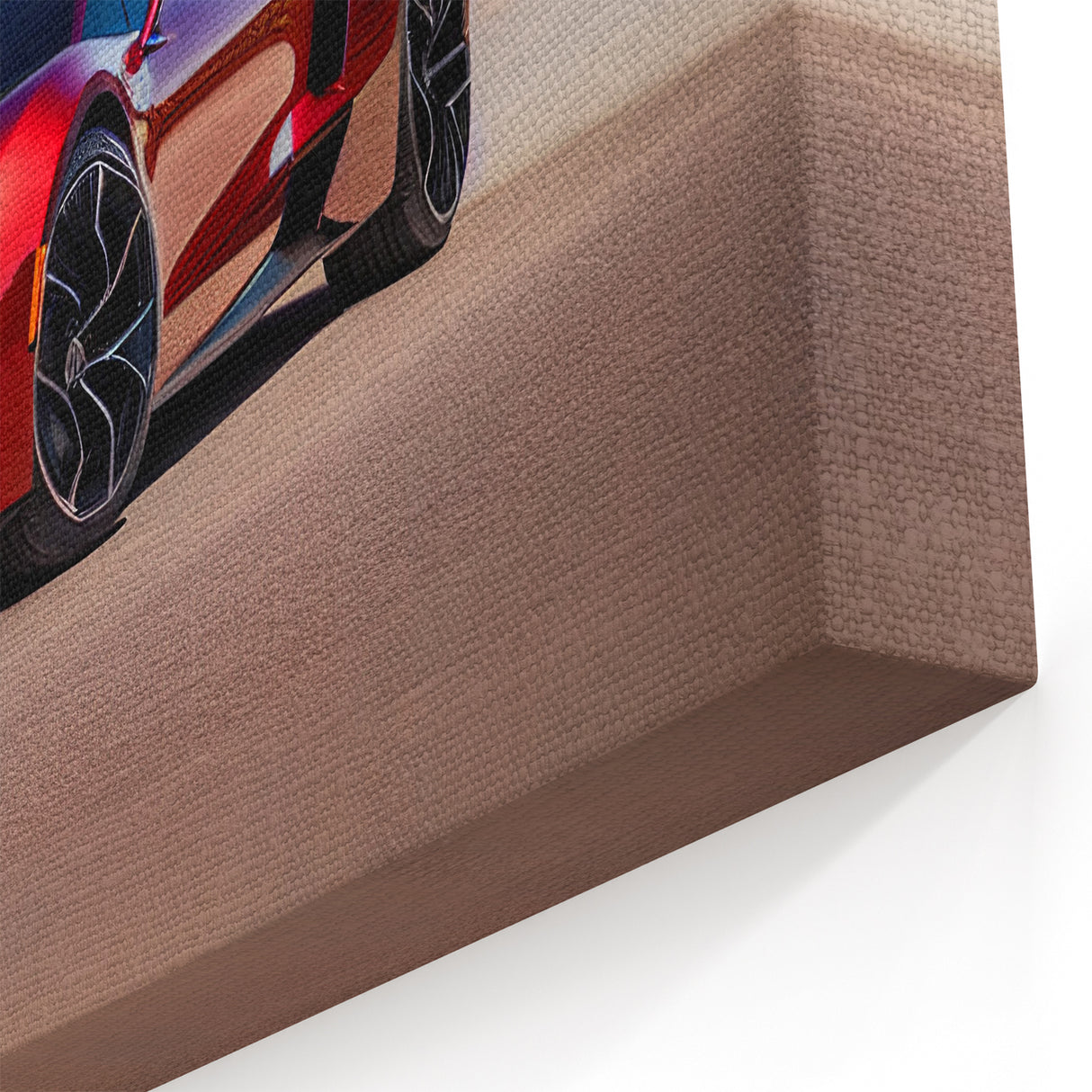 Fiery Red Supercar Wall Art - Modern Exotic Sports Car Canvas Print