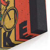 Colorful Ride Bike Art - Bold Cycling - Themed Wall Decor