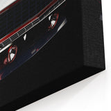 Classic Muscle Car Wall Art - Red and White Vintage Camaro Canvas