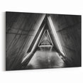 Industrial Tunnel Photography - Architectural Black & White Wall Art