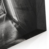 Industrial Tunnel Photography - Architectural Black & White Wall Art