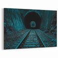 Dark Urban Tunnel Photography - Moody Architectural Wall Art