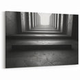 Abstract Concrete Tunnel Art - Geometric Modern Architectural Decor