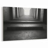 Abstract Concrete Tunnel Art - Geometric Modern Architectural Decor