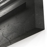 Abstract Concrete Tunnel Art - Geometric Modern Architectural Decor