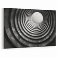 Modern Spiral Tunnel Art - Minimalist Geometric Wall Decor