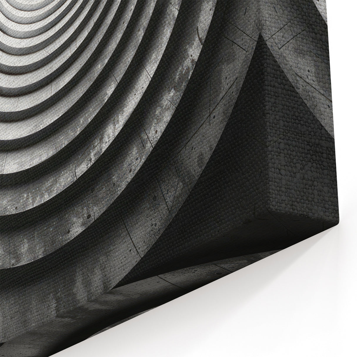 Modern Spiral Tunnel Art - Minimalist Geometric Wall Decor