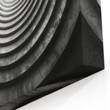 Modern Spiral Tunnel Art - Minimalist Geometric Wall Decor