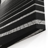 Shadowy Stairway Tunnel Art - Modern Minimalist Architectural Decor