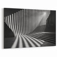 Striped Light Tunnel Art - Modern Architectural Wall Decor