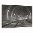 Industrial Train Tunnel Art - Modern Urban Architectural Decor