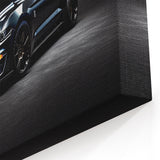 Sleek Black Sports Car Wall Art - Exotic Supercar Canvas Decor