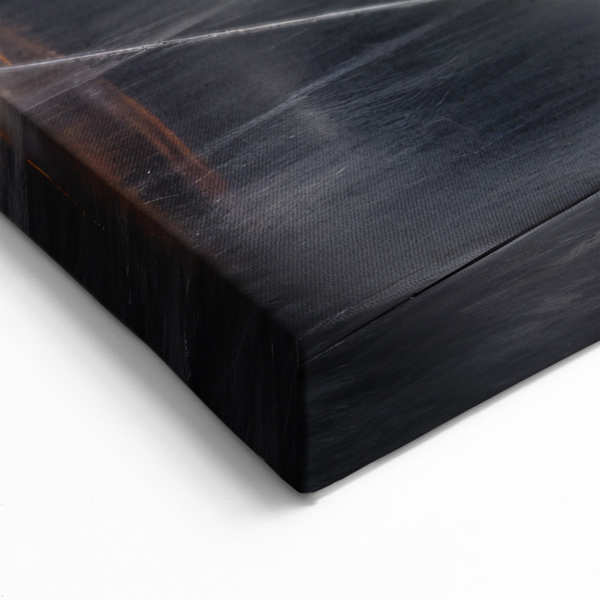 Sleek Matte Black Supercar Wall Art - Modern Sports Car Canvas Print