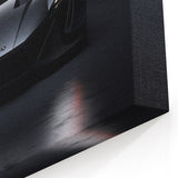 Shadow Black Supercar Wall Art - Sleek and Mysterious Automotive Print