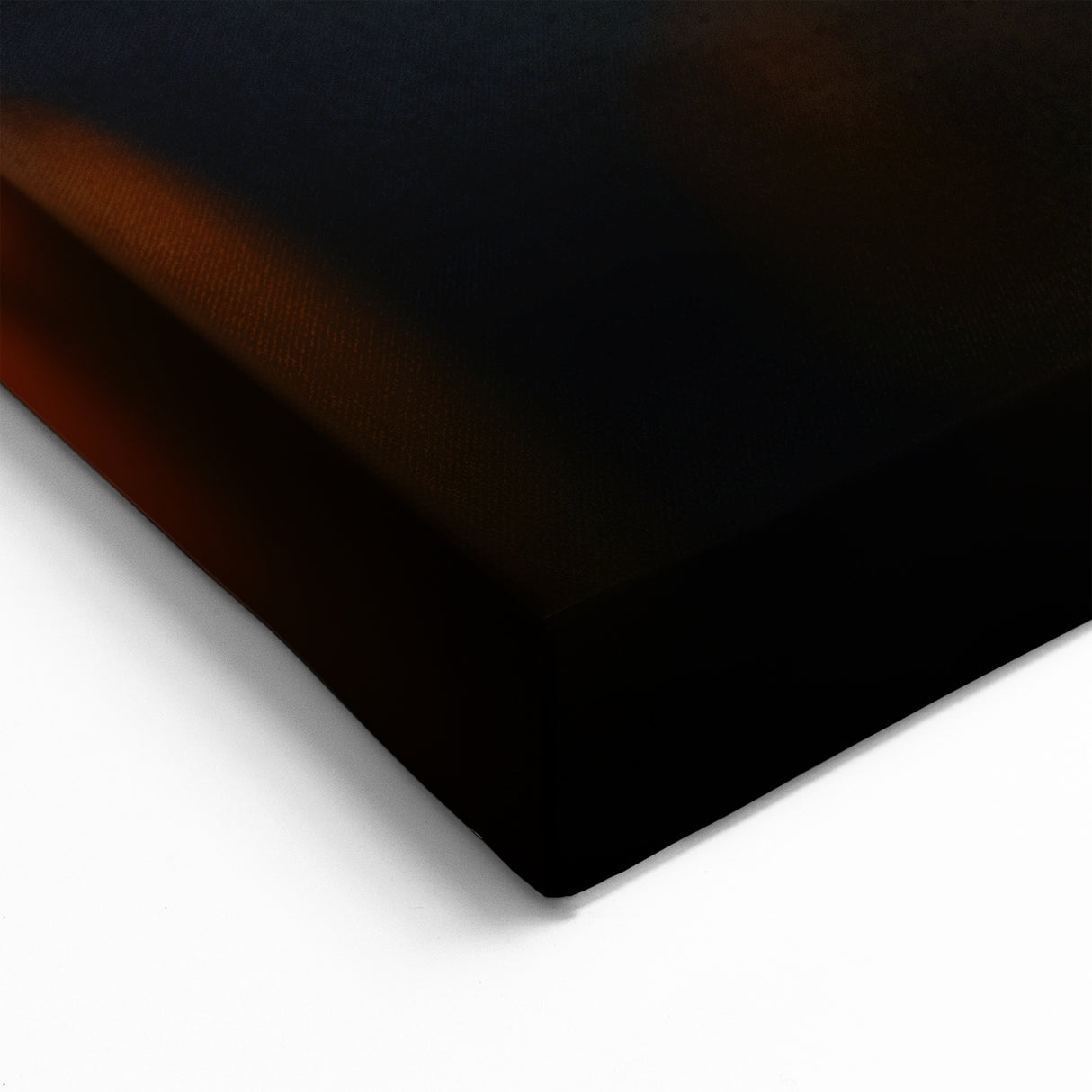 Sleek Black and Orange Supercar Wall Art - Futuristic Automotive Print