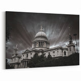 Dramatic Gothic Cathedral Wall Art - Monochrome Religious Architecture