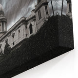 Dramatic Gothic Cathedral Wall Art - Monochrome Religious Architecture