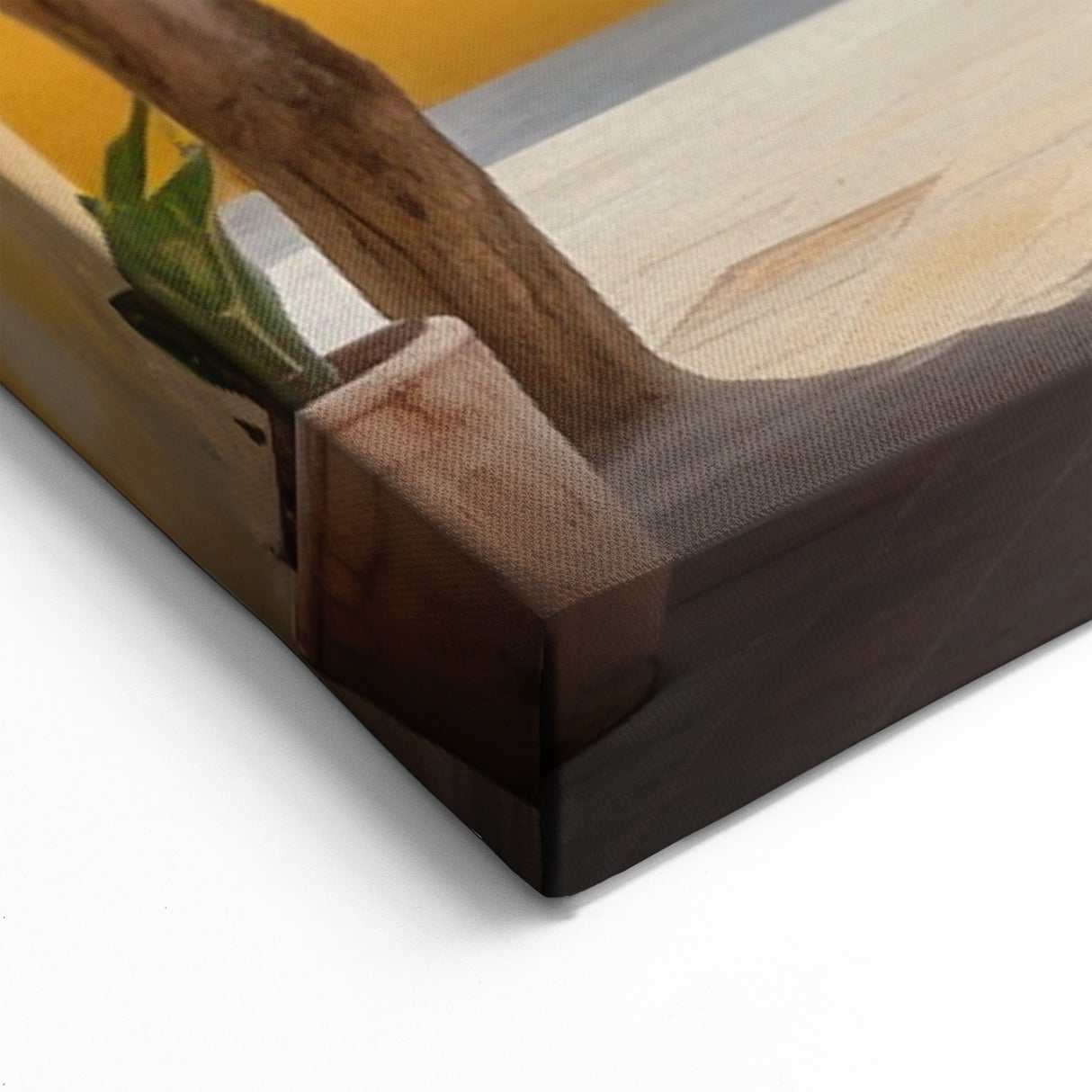 Vibrant Italian Street Scene Art - Colorful Courtyard Canvas Print