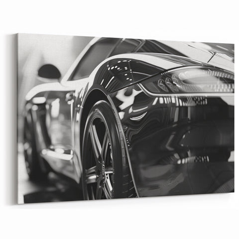 Sleek Modern Sports Car Wall Art - Exotic Supercar Canvas Print