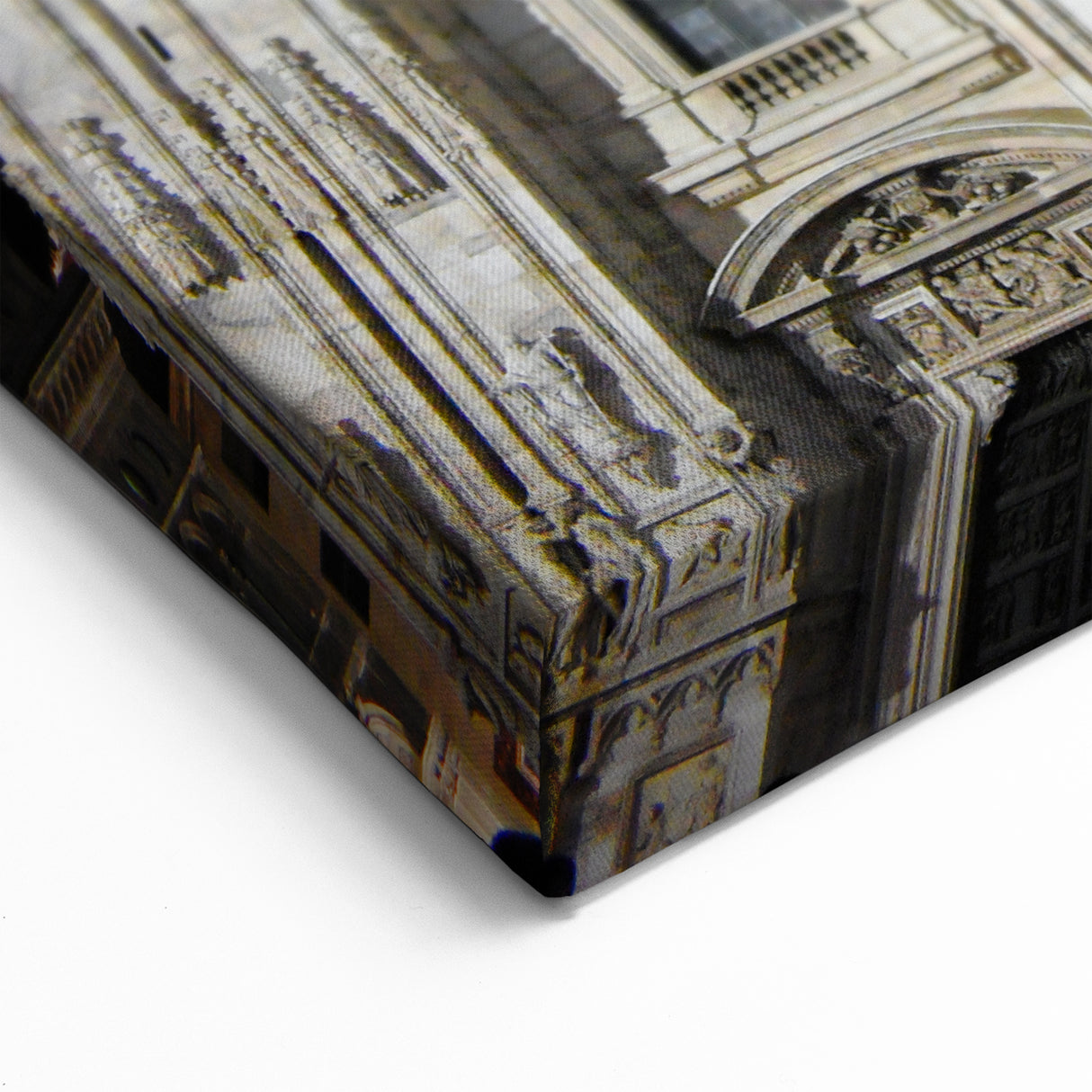 Illuminated Gothic Cathedral Wall Art – Majestic Nighttime Print