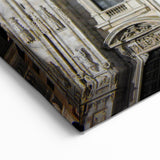 Illuminated Gothic Cathedral Wall Art – Majestic Nighttime Print