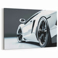 Sleek Sports Car Wall Art - Black and White Supercar Canvas Decor