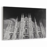 Striking Gothic Cathedral Wall Art – Black & White European Architecture