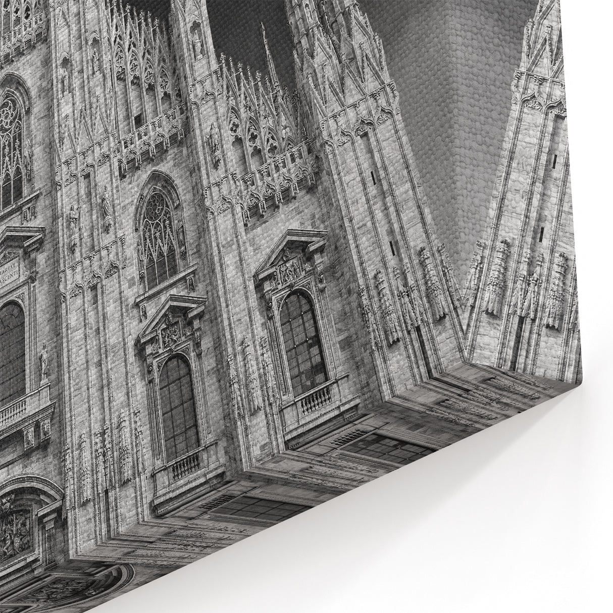Striking Gothic Cathedral Wall Art – Black & White European Architecture