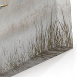 Graceful Heron in Flight - Scenic Marsh and Swamp Canvas Prints