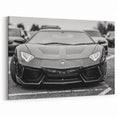 Luxury Sports Car Wall Art - Black Supercar Canvas for Modern Spaces