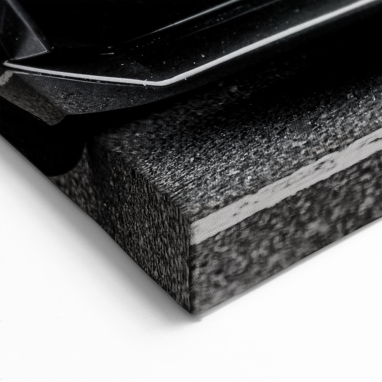 Luxury Sports Car Wall Art - Black Supercar Canvas for Modern Spaces