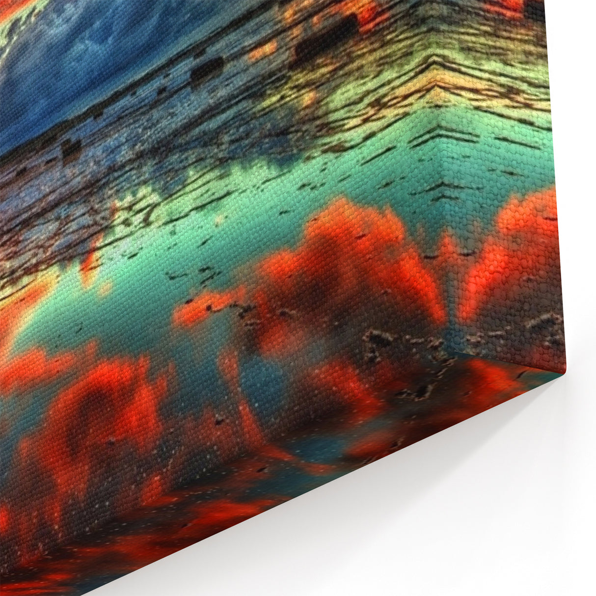 Vibrant Sunset Over Marshland - Scenic Marsh and Swamp Canvas Prints