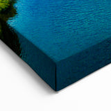 Lush River and Forest Aerial View - Scenic Marsh and Swamp Canvas Prints