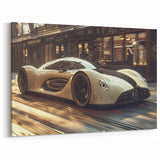 Futuristic Sports Car Wall Art - Sleek Supercar Canvas for Modern Decor