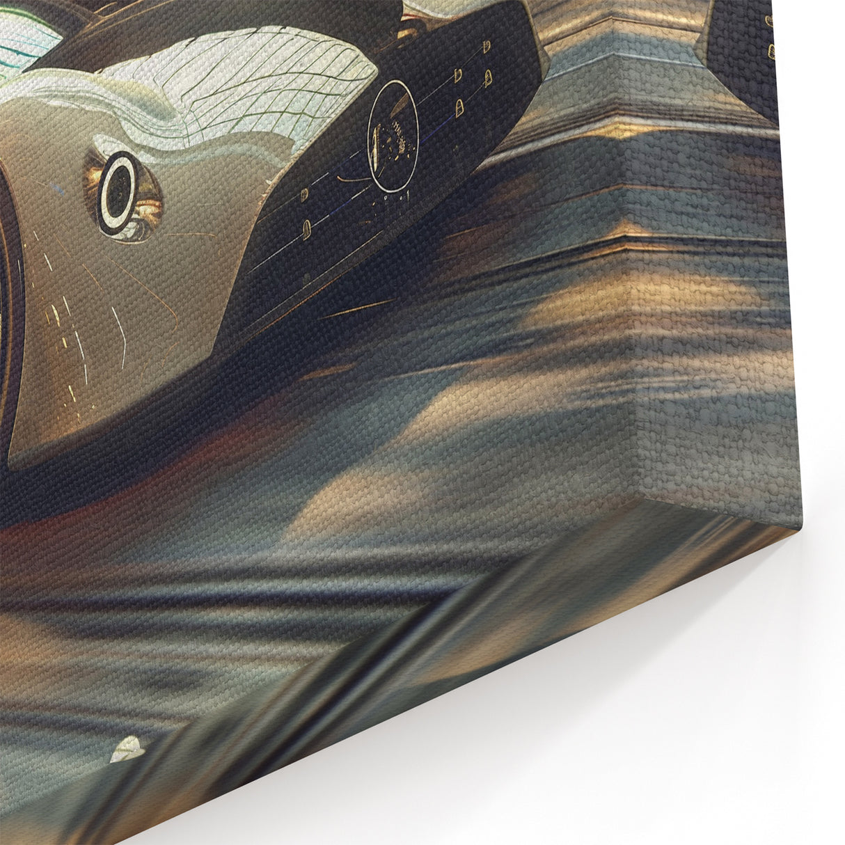 Futuristic Sports Car Wall Art - Sleek Supercar Canvas for Modern Decor