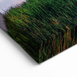 Scenic Marshland Wall Art - Vibrant Sunset Over Wetland Landscape